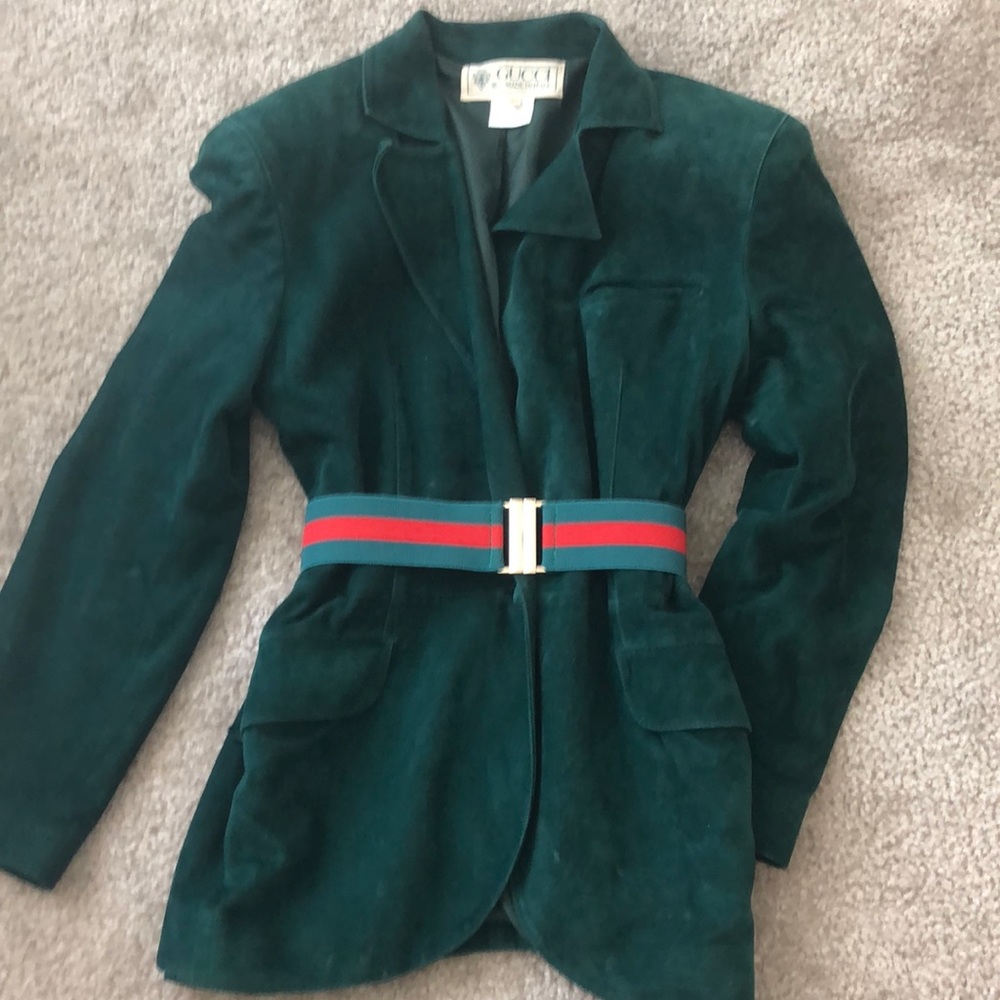 “Gucci Authentic Suede Vintage Blazer - Picture 7 of 7